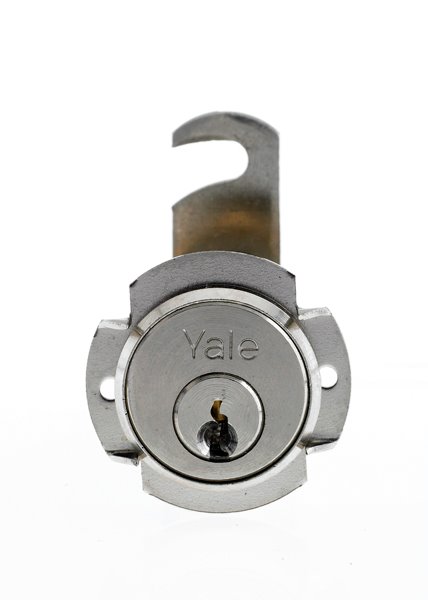 Yale Style Flush Mount Cabinet Lock with two keys (LH, left handed or left  hinged)