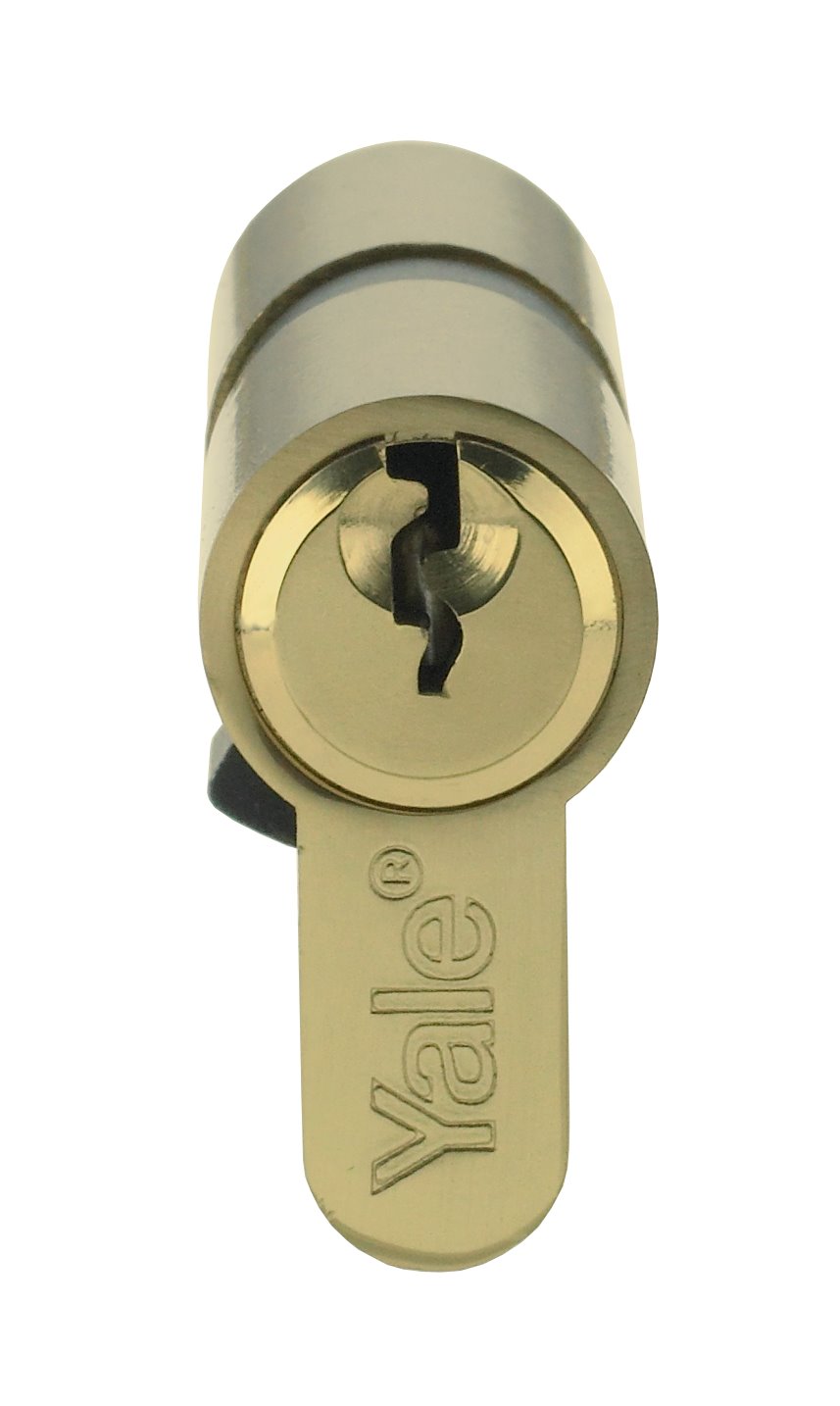 Asec 5 Pin Euro Cylinder Nickel Plated 80mm 40/40 Lock UPVC Door Yale Style 