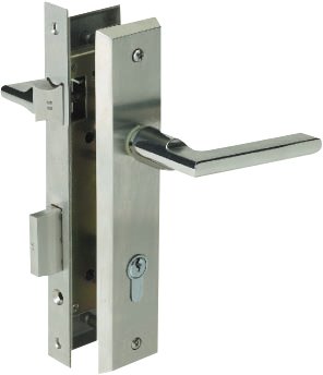 Yale Stainless Steel Door Lever Handle On Escutcheon Handle