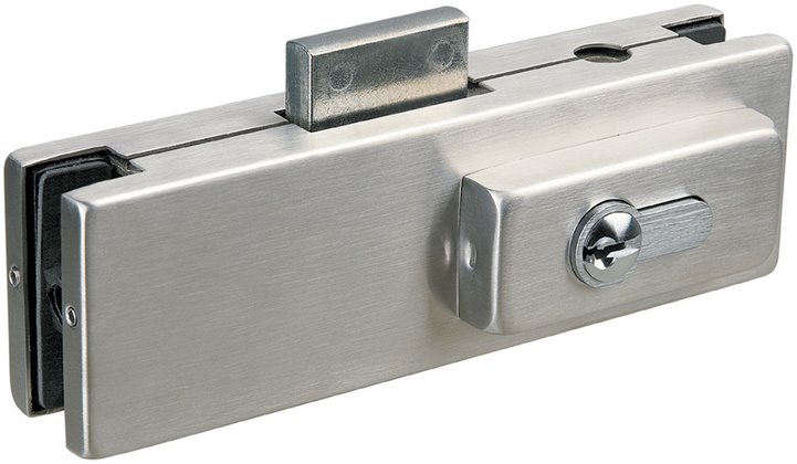 L020 Glass Door Centre Patch Lock Suits Euro Profile