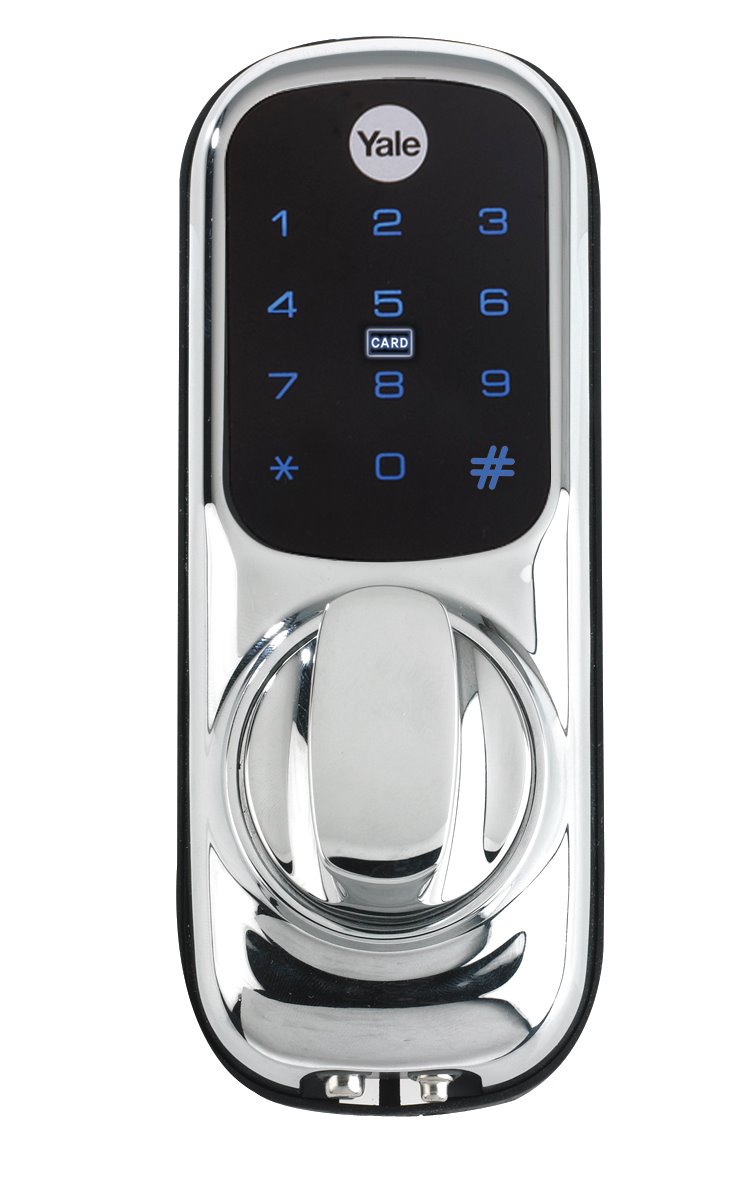 External digital shop door lock