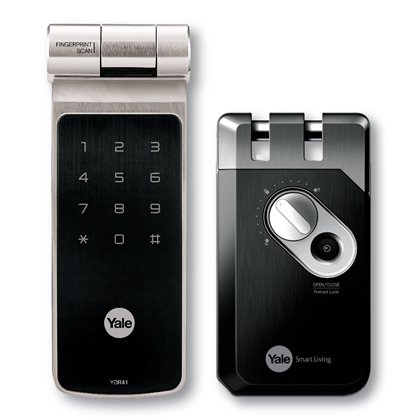 Yale Entr Smart Lock Retrofit Side View Entr Yale Yale Digital Lock Oji Ojismart Smart Door Locks Smart Lock Digital Door Lock