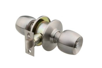 Bathroom door shop knob with lock