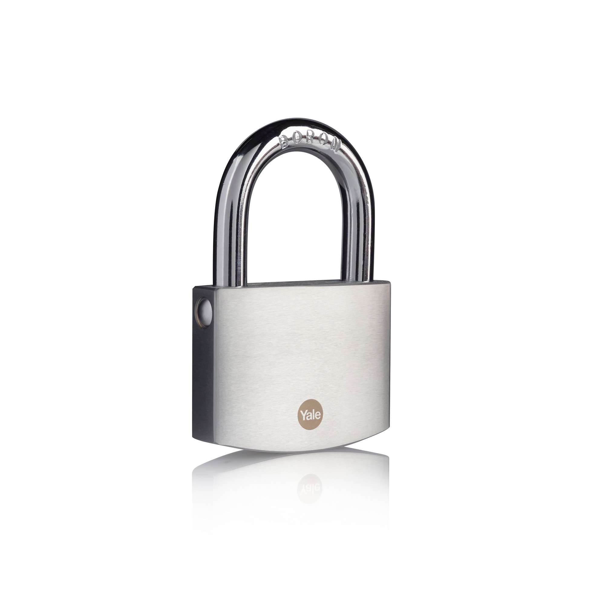 Yale Shop SA  50mm Brass Padlock with Chrome Finish - Duo Pack