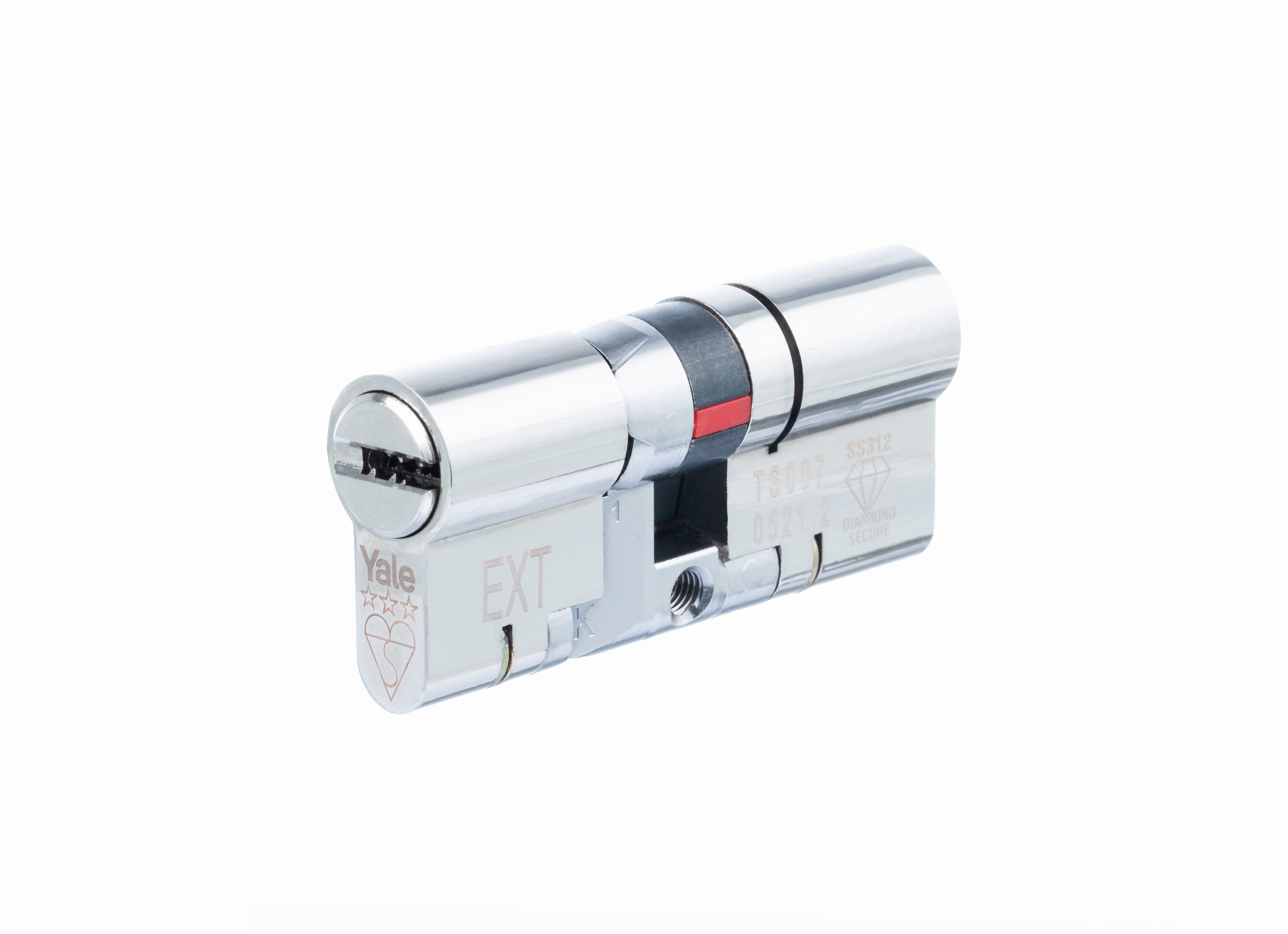 Yale TS007 1 Star BSEN1303 AntiPick/Drill/Bump Euro Cylinder Lock for UPVC Doors 