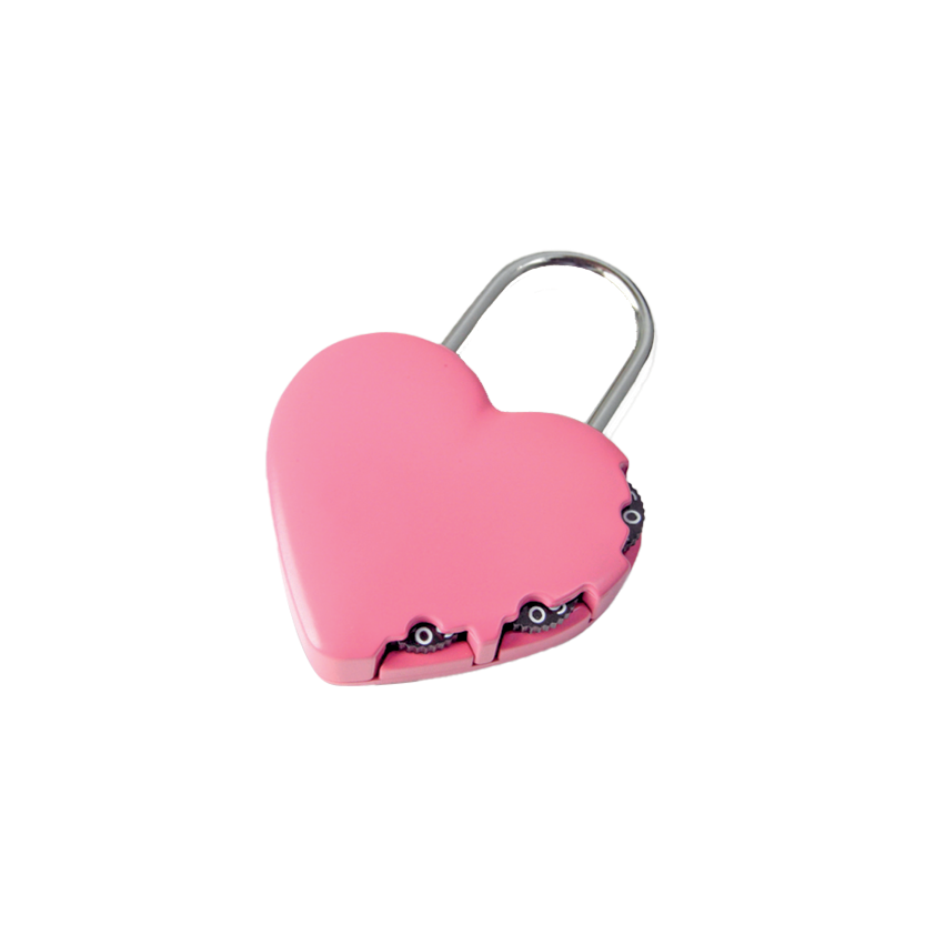 NuSet 1-3/4 45mm Spin Dial Combination Padlock, Pink