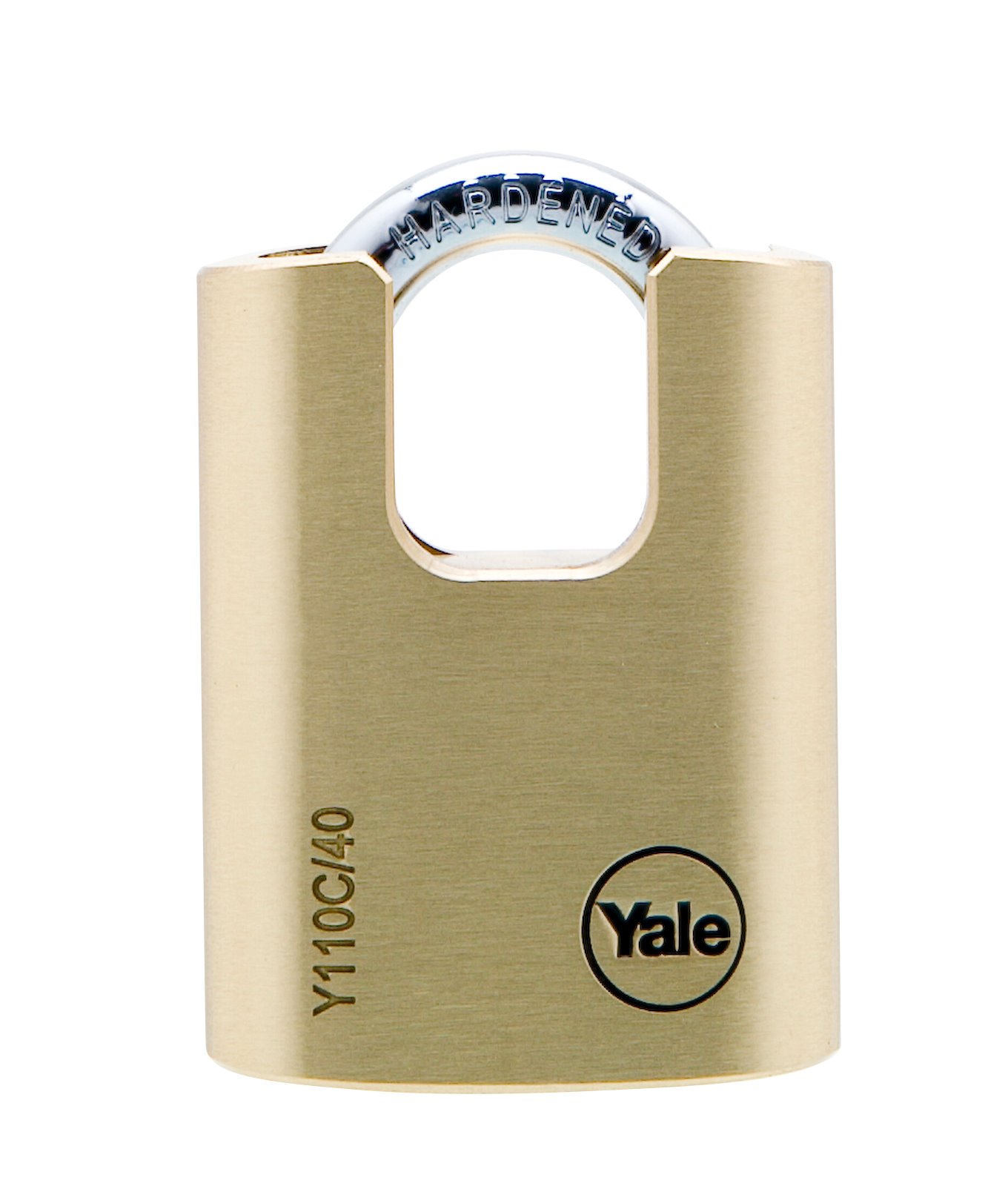 Y110C/40/119/1 - Cadenas en laiton 40 mm à ance protégée