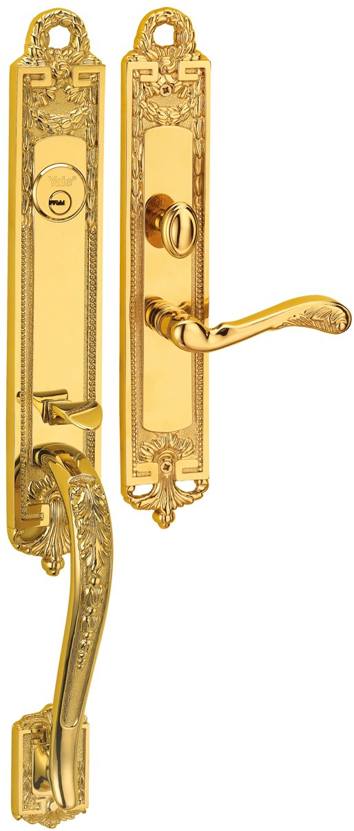 M8773 H1 Yale M8700 series Classic Style Entrance Door Handle Set 5