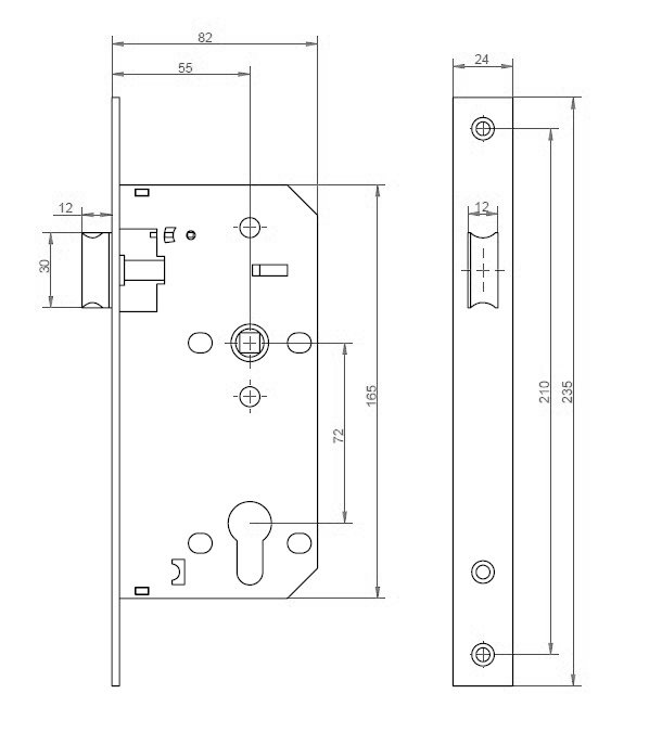 72mm Nightlatch | Yale